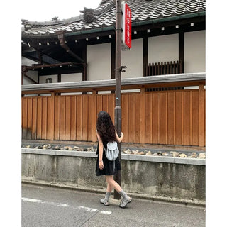 Non-faded denim skirt