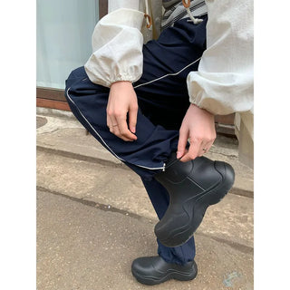 String Hooded Military Jacket Parka