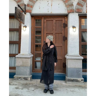 Oversized linen jacket