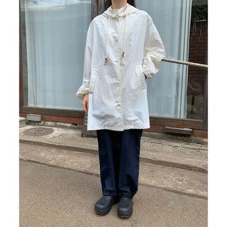 String Hooded Military Jacket Parka