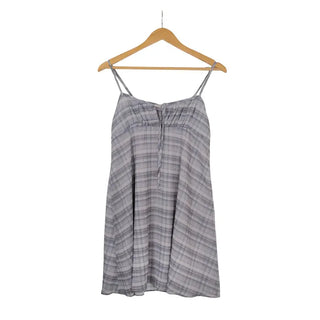 [Lined] Checkered Sleeveless Dress