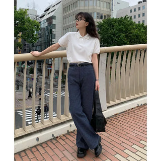 Synthetic leather platform loafers