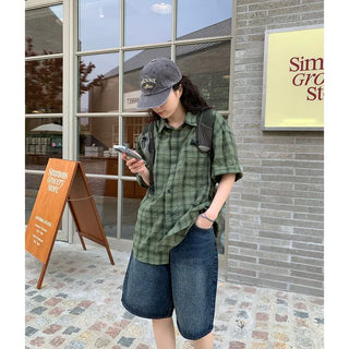 5/8 length denim pants