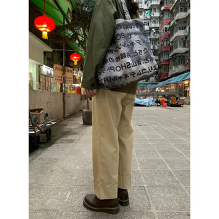 Lettering Shoulder Eco Bag
