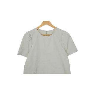 Mini round neck layered dress