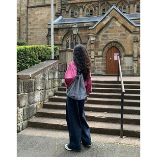 Striped backpack