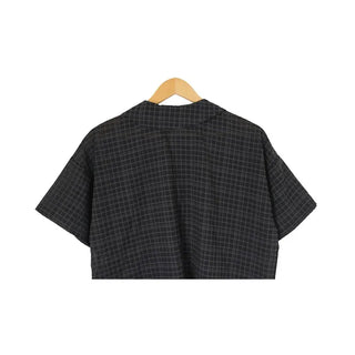 Linen check shirt