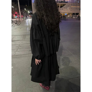 Asymmetrical long skirt