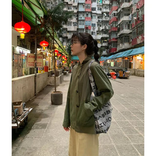 Lettering Shoulder Eco Bag