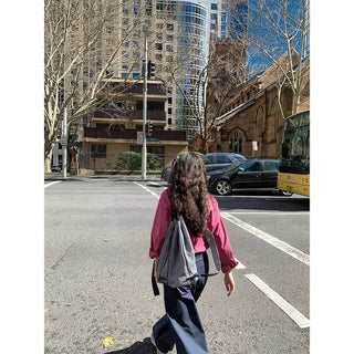 Striped backpack