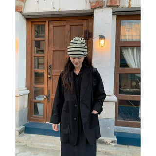 Oversized linen jacket