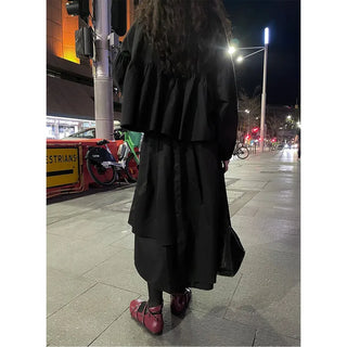 Asymmetrical long skirt
