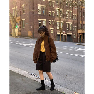 Pleated shorts