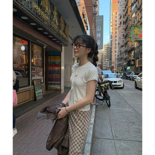 Metal point thick frame glasses