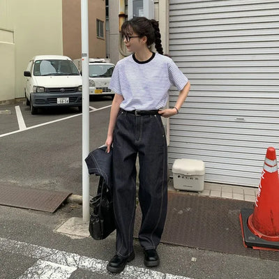 Synthetic leather platform loafers
