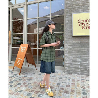 5/8 length denim pants