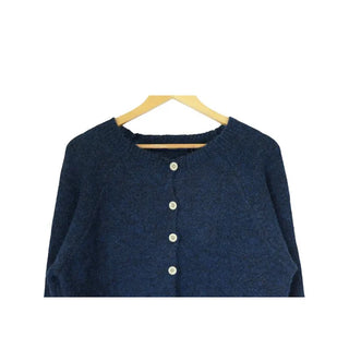 Round wool cardigan