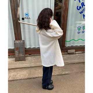 String Hooded Military Jacket Parka