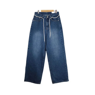 Vintage wide-leg denim pants