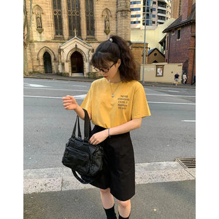 Lettering Short-Sleeved T-Shirt