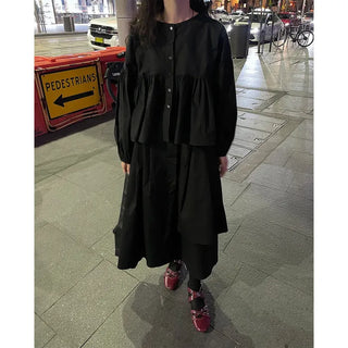 Asymmetrical long skirt