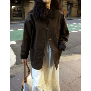Two-tone cotton jacket