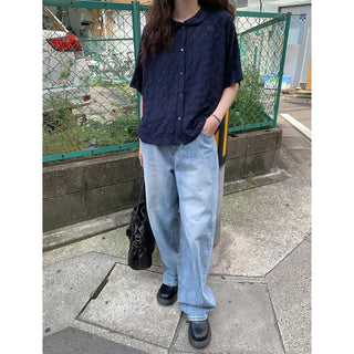 Perforated blouse