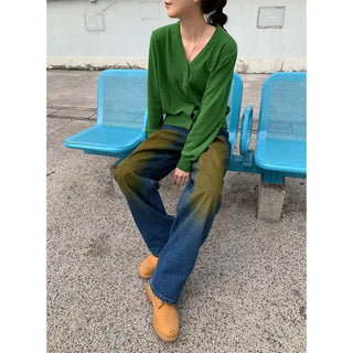 Vintage Wash Denim Pants