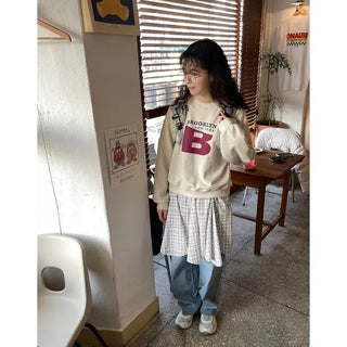 Wide-wash denim pants
