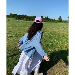 Lace linen long dress