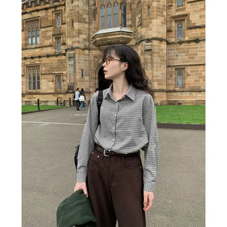Rose check shirt