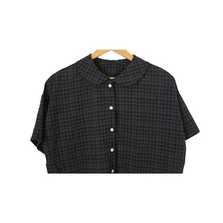 Linen check shirt
