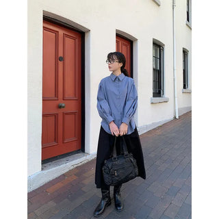 Basic long flared skirt