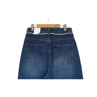 Vintage wide-leg denim pants