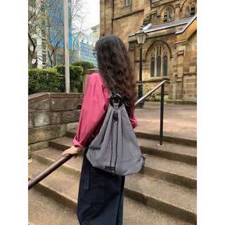 Striped backpack
