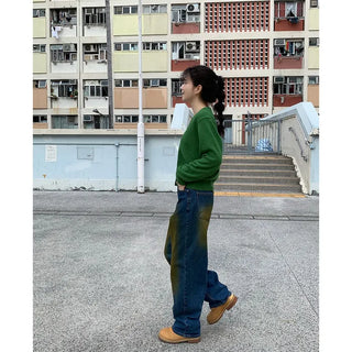 Vintage Wash Denim Pants