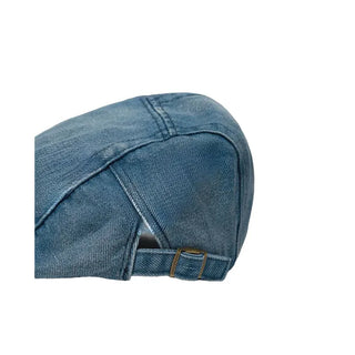Denim newsboy cap