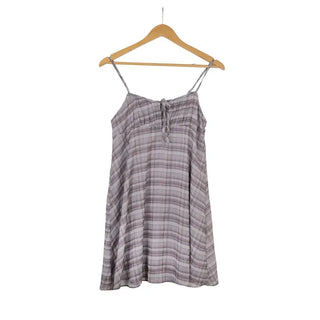 [Lined] Checkered Sleeveless Dress