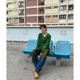 Vintage Wash Denim Pants