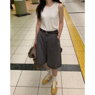 Round neck sleeveless