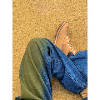 Vintage Wash Denim Pants
