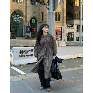 Polka dot long dress