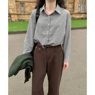 Rose check shirt