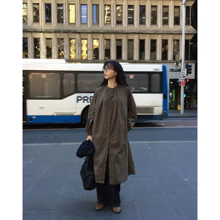 Polka dot long dress