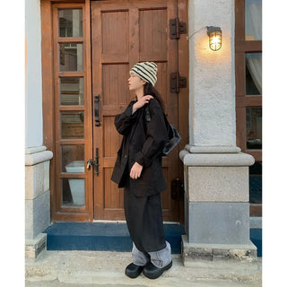 Oversized linen jacket