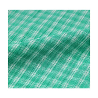 Oversized linen check shirt