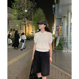 Bermuda shorts denim pants