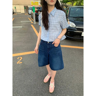 Bermuda shorts denim pants