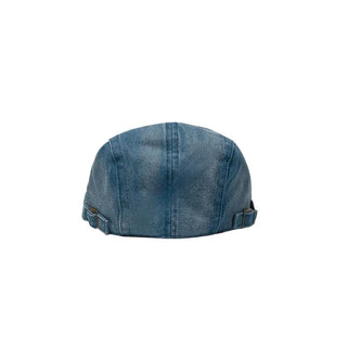 Denim newsboy cap