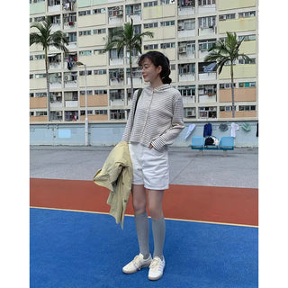 Simple cotton shorts